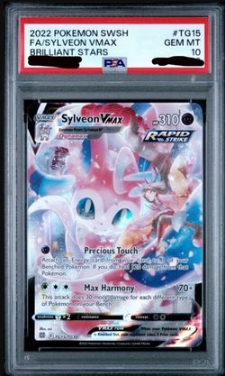 2022 Pokemon Brilliant Stars Sylveon VMAX #TG15 Trainer Gallery PSA 10 Gem Mint