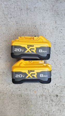 Dewalt 20v Batteries Powerpack 8.0 Ah XR  Price For Both  Brand  New 