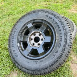 4 Truck Tires With Rims  Like New  