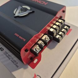 CRUNCH 2525 WATTS 4 CHANNEL BUILT IN CROSSOVER CAR AMPLIFIER