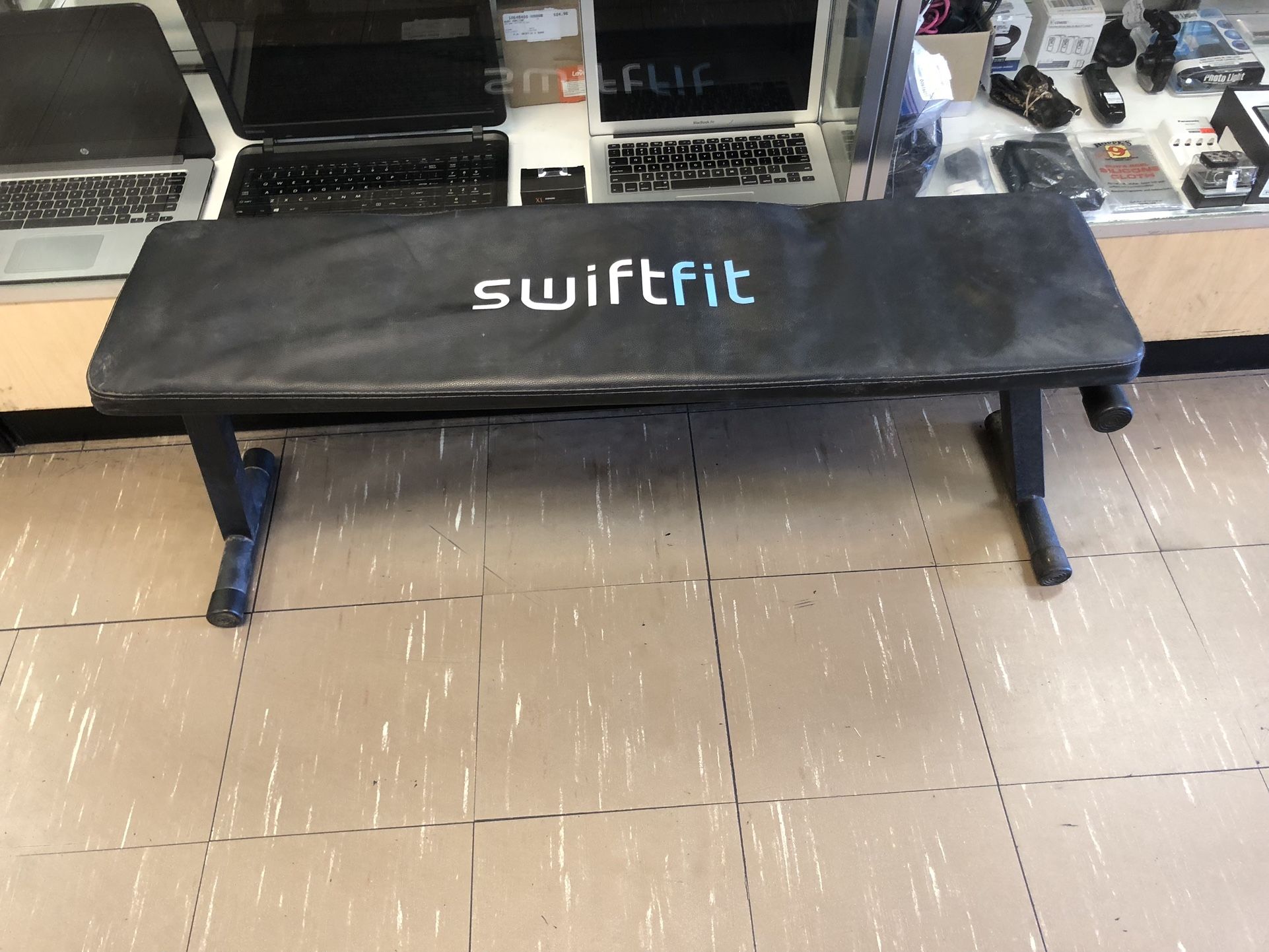 Swift Fit Adjustable Weight Workout Bench Full Body (Signs Of Wear)