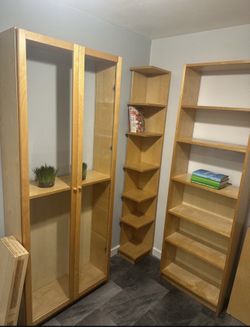 ✨🦠 RARE Vintage Inter IKEA Display Wood Shelving Furniture ✨ITALY 1999