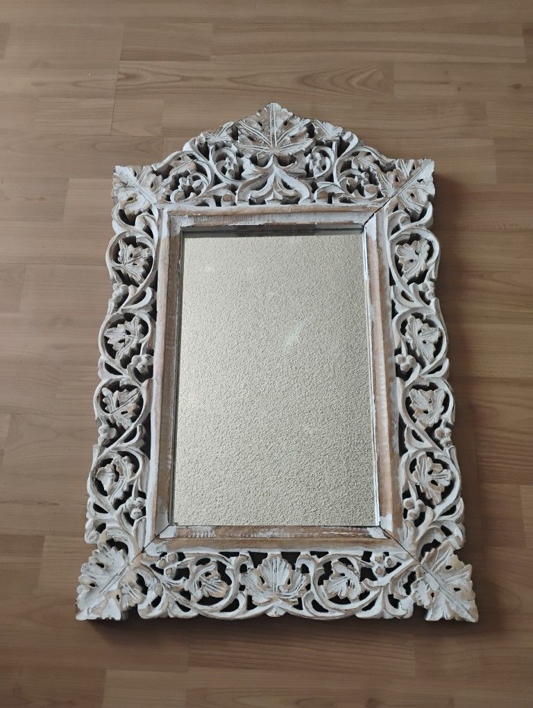 Mirror Wood Carving Frame