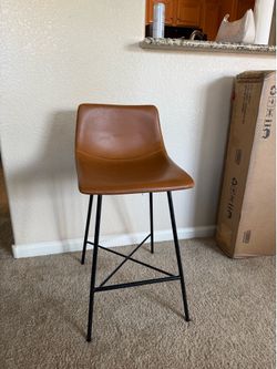 4 Poly & Bark Vegan Leather Stools