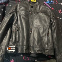 Jackets 4 Bikes Black Leather Motorcycle Jacket