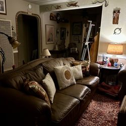 Thomasville, Genuine, Leather Sofa, Excellent Condition