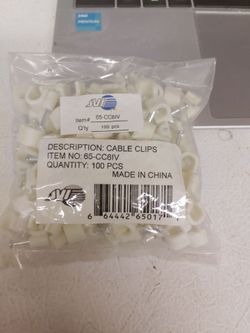 Wire cable clips