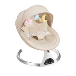 New HARPPA Electric Baby Swings for Infants to Toddler, Portable Babies Rocker Bouncer for Newborn Boy and Girls, Motorized Bluetooth Swing, Music Sp