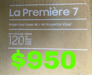 SAMSUNG LSP7T 4K LASER PROJECTOR  40 to 120 inch