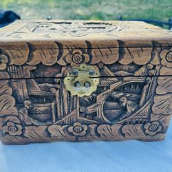 Hand Carved India Camphor Boxes