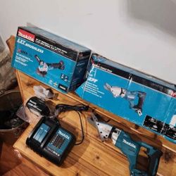 Makita 18V Cement Shear, Grinder, Battery, Charger