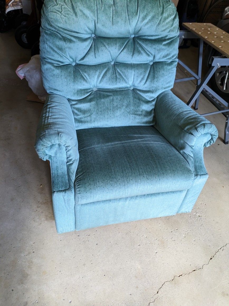 Lazy Boy Recliner - Mint Green