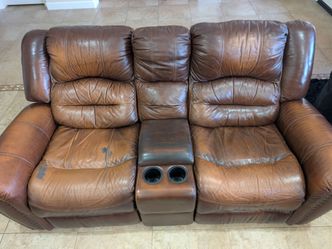 Leather recliner loveseat - FREE