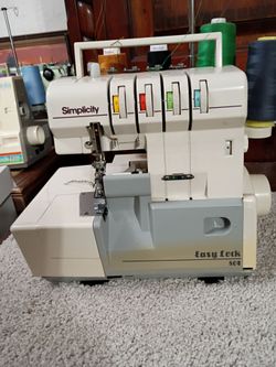 Simplicity easy lock 804 serger/overlock sewing machine. Four thread