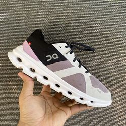 On Running Women's Cloudrunner Training Sneakers in Heron Black,