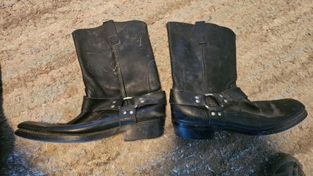 Leather boots
