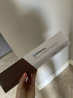 Uppa Baby Leather Bumper Bar Cover - Saddle