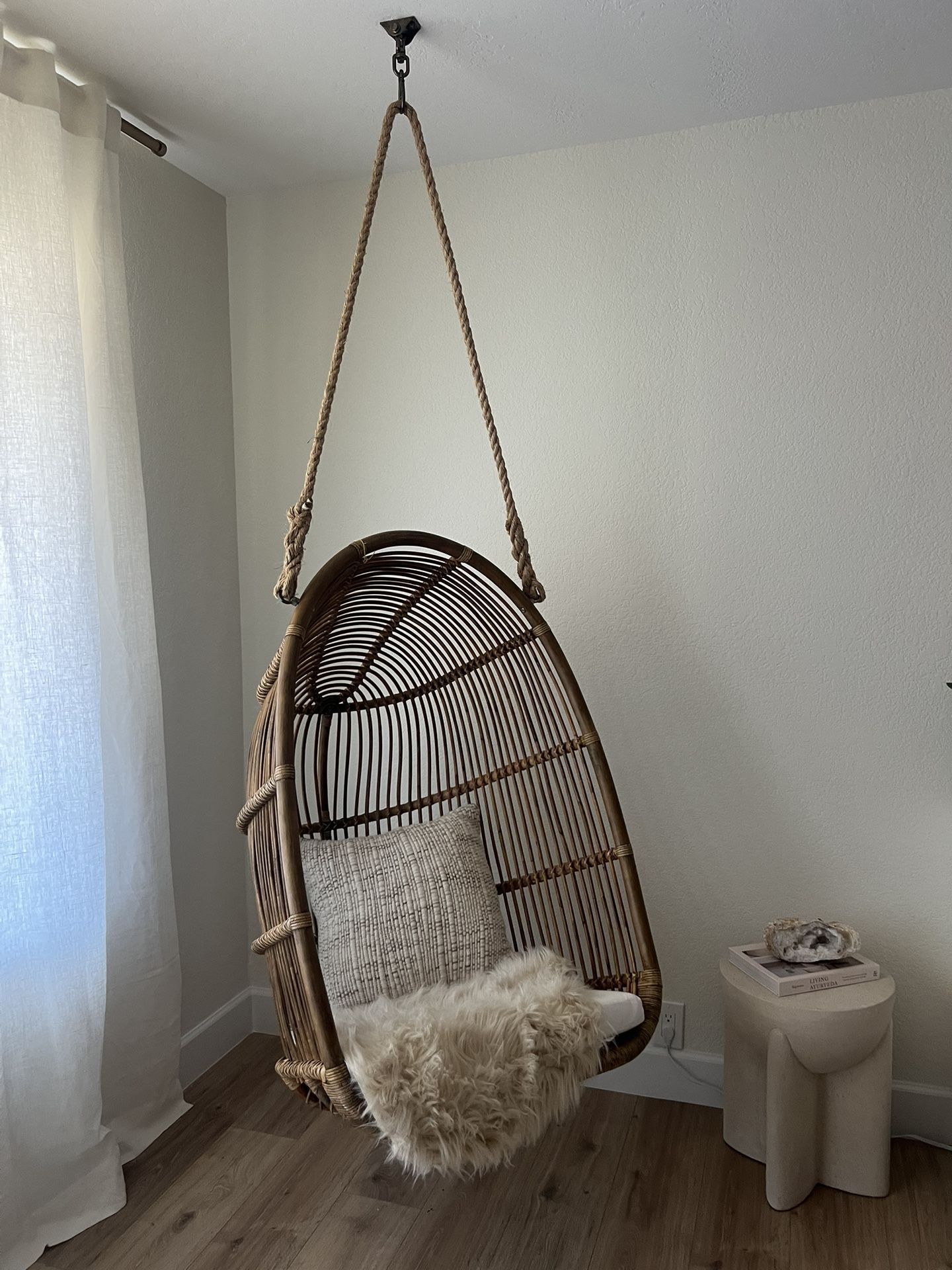 Perigold Sika Design Wicker Rattan Egg Chair Swing Indoor Outdoor