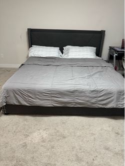 King size bed frame used like new