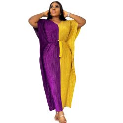 Purple And Gold Caftan 
