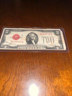 1928 D 2 dollar bill
