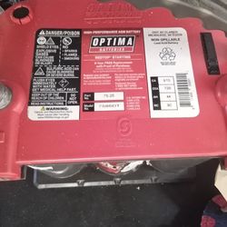 Optima Red Top Battery New 12.9 Voltage