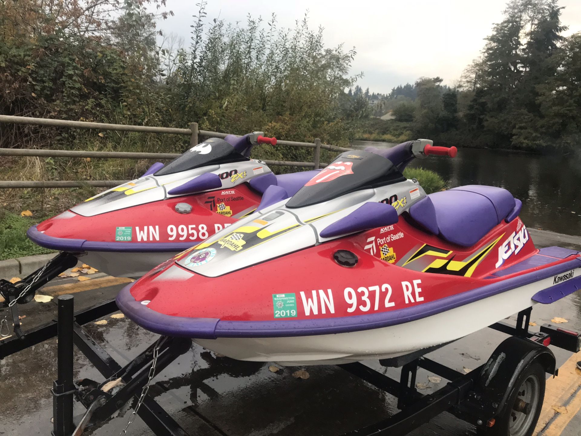 Kawasaki 1100 Jet Skis Trailer Included for Sale in Mountlake Terrace