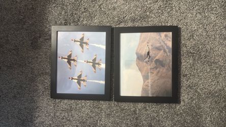 2 pictures of jets