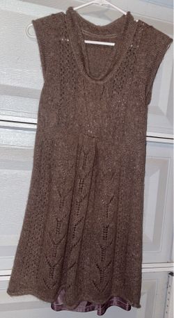 ladies sweater type dress(Size L)