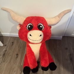 Big Plush Stuffed Red Bull 46 Inch Huge Animal NICE Goffa