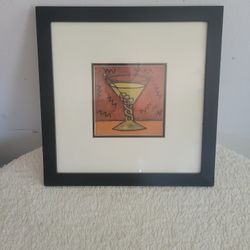 Martini Pic Framed