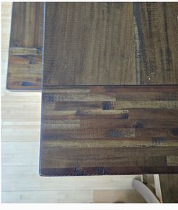 Cost Plus World Market Walnut Dining table and bench