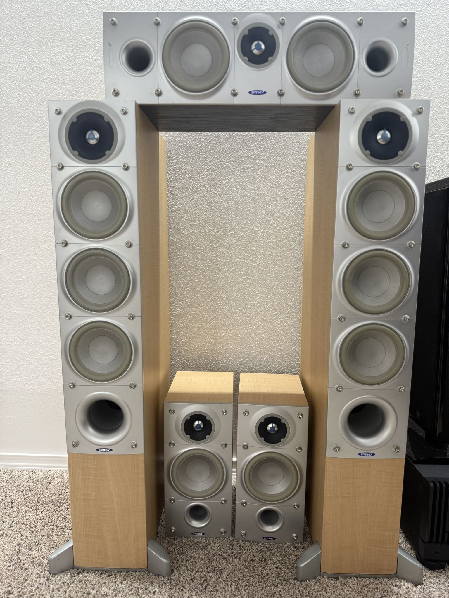 Energy Connoisseur Speaker Set + Denon AVR-231CI 