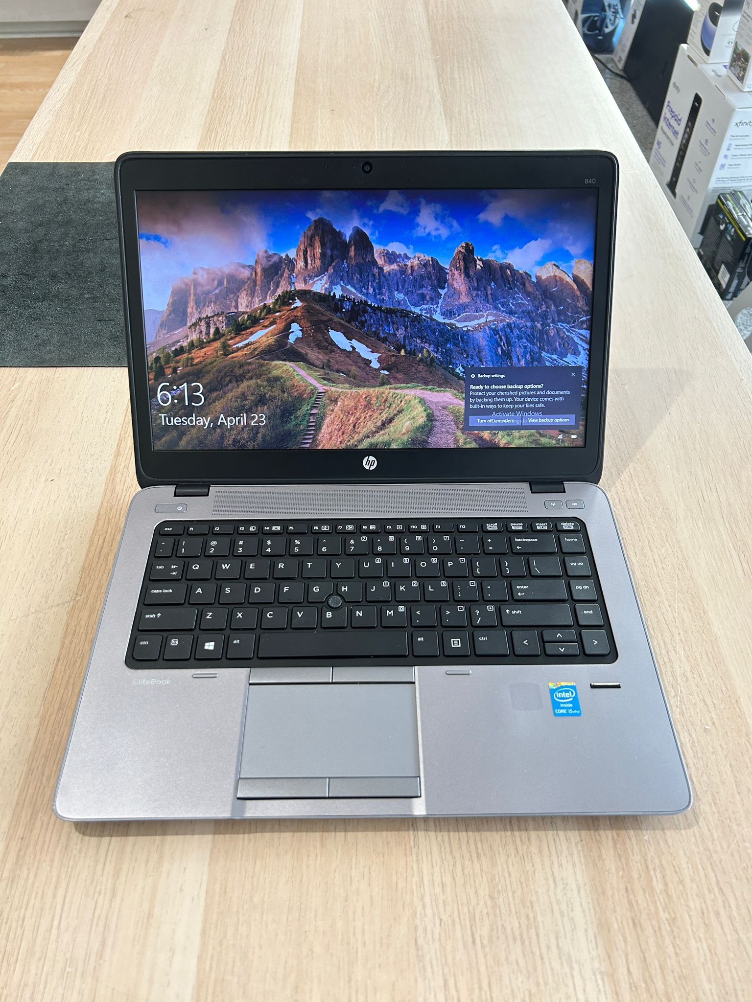 HP EliteBook 840 G1 2.5Ghz Core i5 4GB 120GB SSD Windows 10 Fully Functional