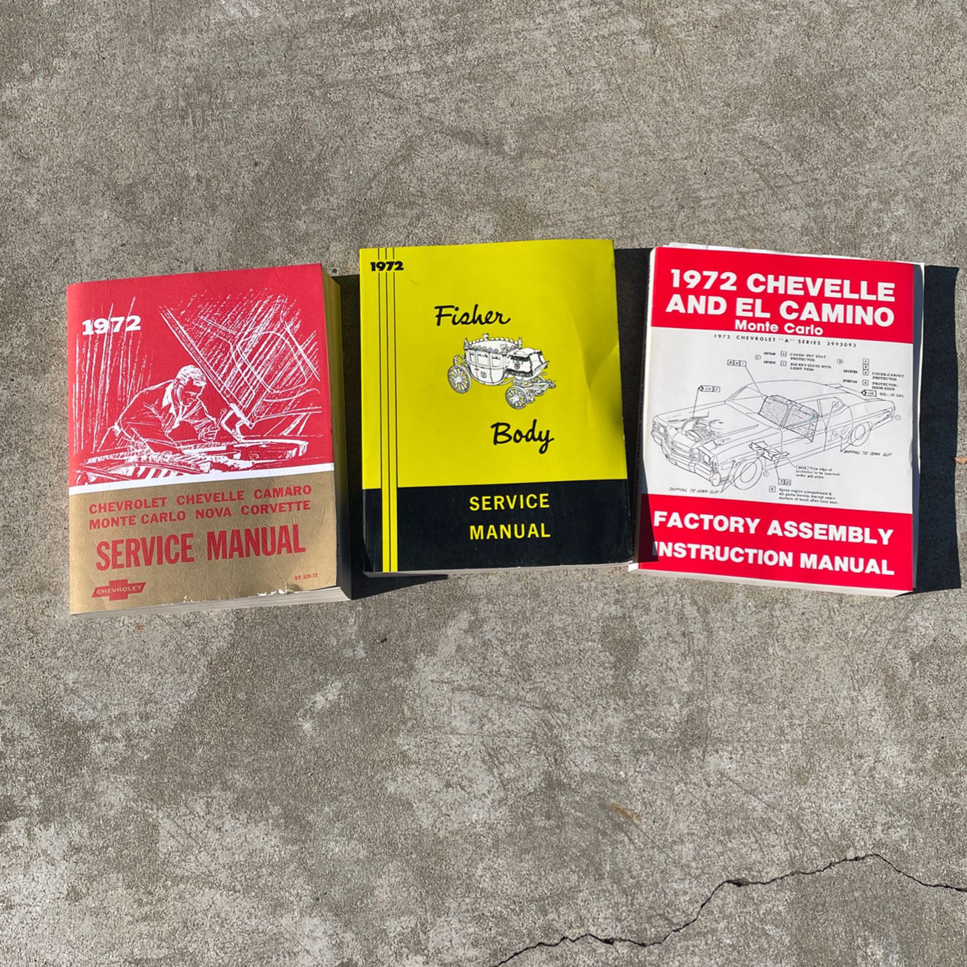1972 Chevy Service Manuals