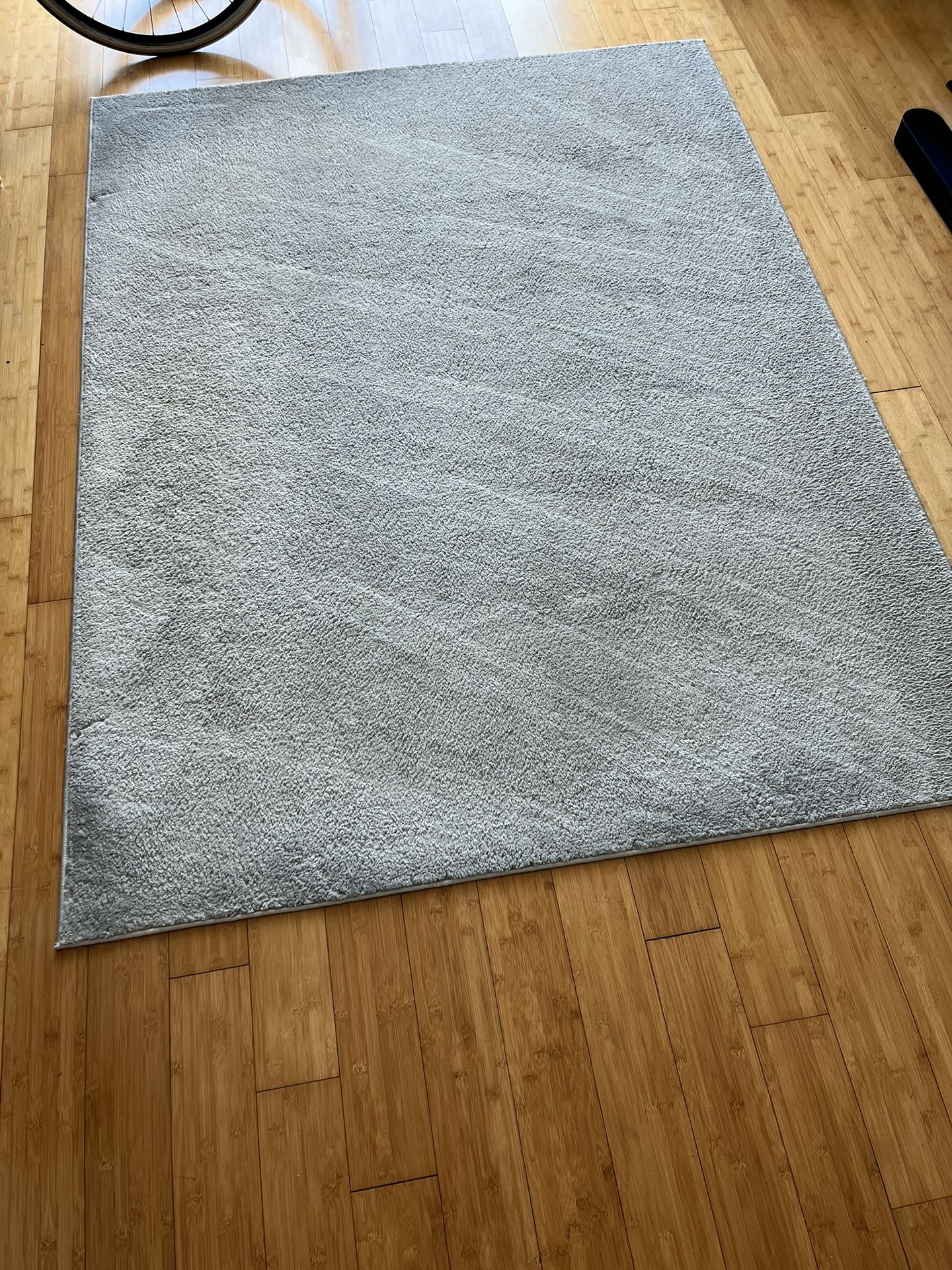 Saten Rug Gray Size: 5'2"X7' - 160x213 cm - Moving Need Gone Asap 