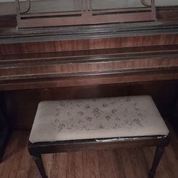 1939 Story And Clark Piano With Needle Point Bench