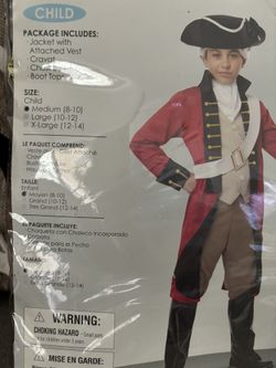 Halloween Costume British Redcoat