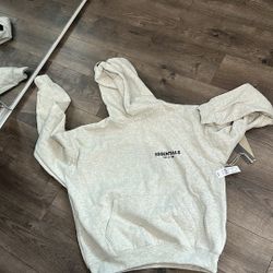 BRAND NEW essentials light oatmeal hoodie i have small and medium 