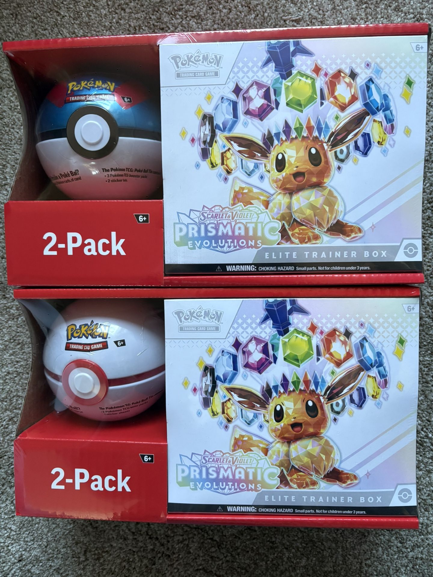 Pokemon Prismatic Evolution ETB And Ball