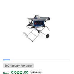 Kobalt Mobile Table Saw(barely used)