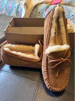 UGG suede brown moccasins men’s size 10