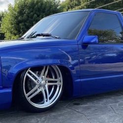 Intro Dakota Staggered 22x9 Front - 22x11 With 265/35/22 - 295/30/22 Tires For Obs Or C-10 π₯π₯π₯