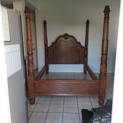 Queen Bed Frame Solid Wood