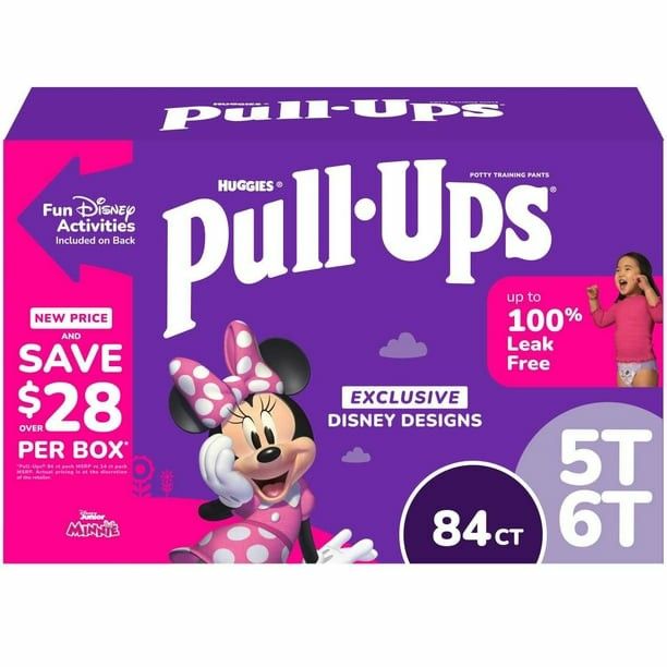 Huggies Pull-Ups Training Pants for Girls, Sizes 5T- 6T