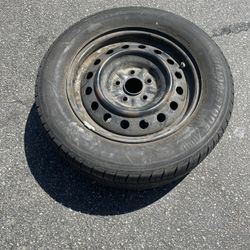 1 - 215/60r16 5x114.3 5x4.5 Toyota Camry Xb Tc Altima Sentra Civic Stock Rims Wheels With Good Bridgestones 80% Treads Tires