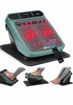 LifePro VibraFlow Electric Foot Massager for Neuropathy - Vibrating Foot & Calf Therapy with Heat for Circulation & Pain Relief