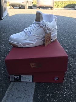 AJ4 WHITE X LEVI DENIM SIZE 10 DS WITH RECEIPT -$420