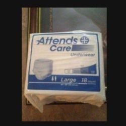 Attends Adult Diapers  Size Large