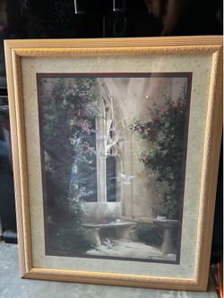 Vintage Home Interiors framed print